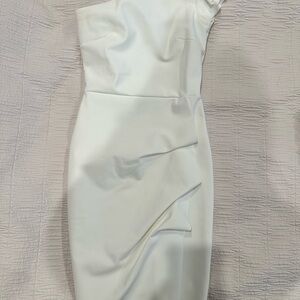 Chiara Boni One-Shoulder White Dress Size 0